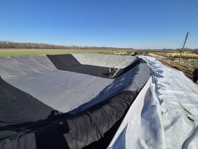 Bazin de dejecție — Fermă de porci Satu Mare — 3